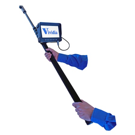 Vividia 5m Telescopic Pole Pan-and-Tilt Inspection Camera with 7 Touchscreen Monitor T-E-500PT